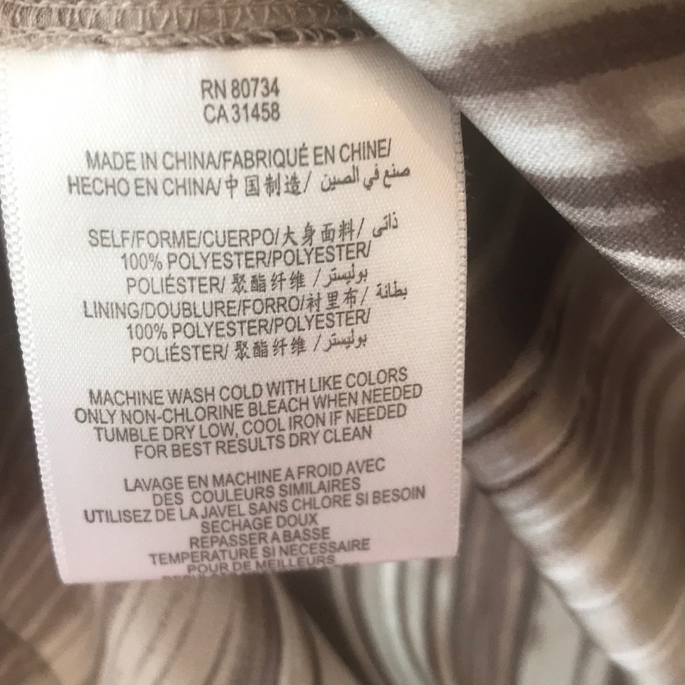Max and Cleo Taupe Satin Dress - Size S - Picture 6 of 7